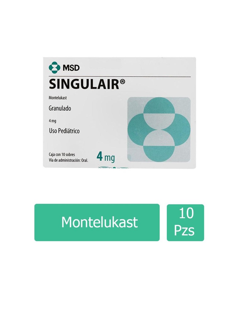 Singulair 4 Mg Granulado 10 Sobres 