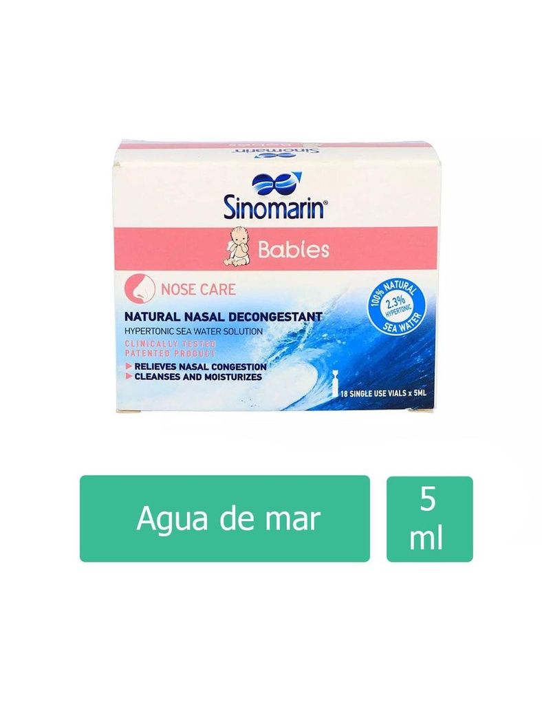 Sinomarin Bebés Nasal 18 Ampolletas 5 Ml 