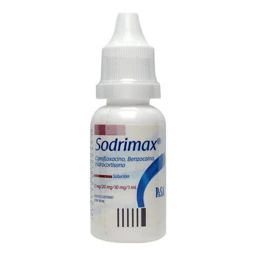Sodrimax 2/20/10 Mg Ótica 10 Ml 