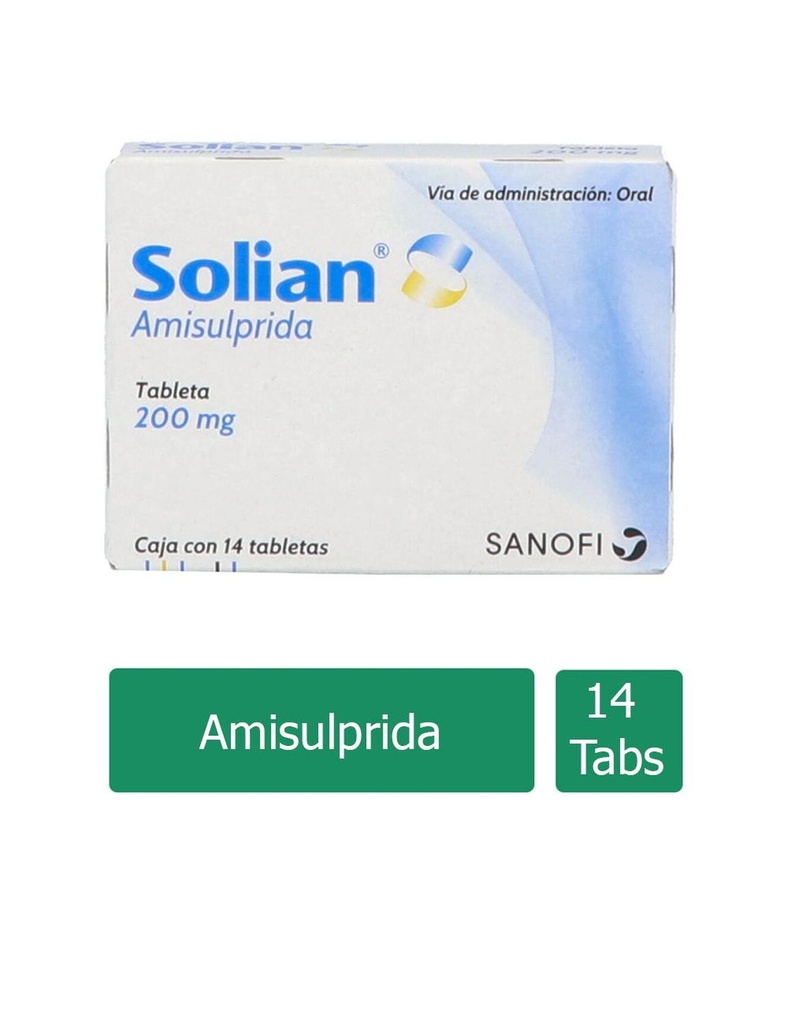 Solian 200 Mg 14 Tabletas 