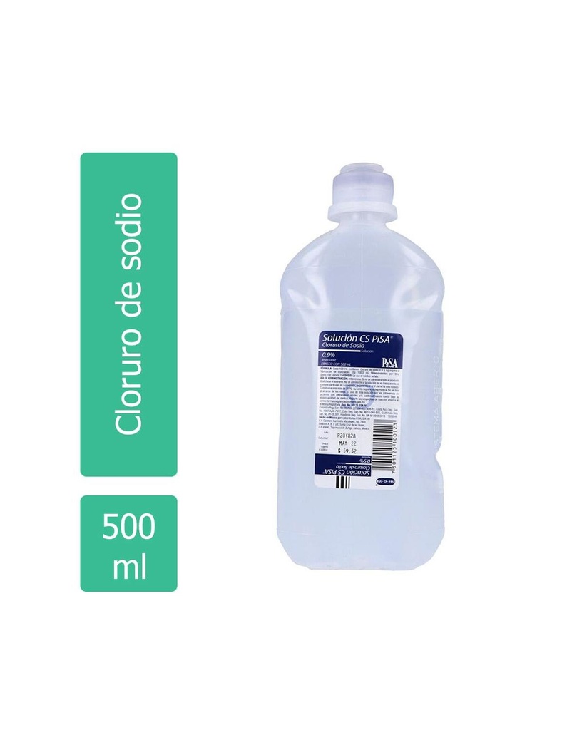 Isotónico Cloruro Sodio Cs Plástico 500 Ml 