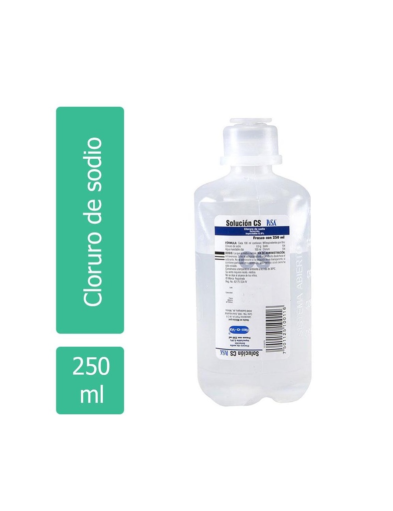 Isotónico Cloruro Sodio Cs Plástico 250 Ml 