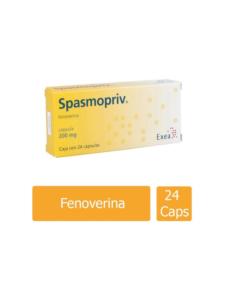 Spasmopriv 200 Mg 24 Cápsulas 