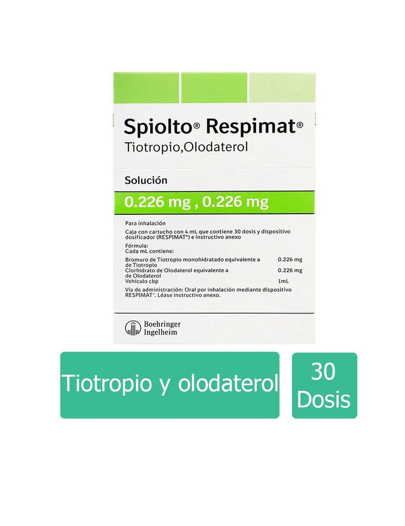 Spiolto Respimat 0.226 Ml Solución Con Dosificador 4 Ml 