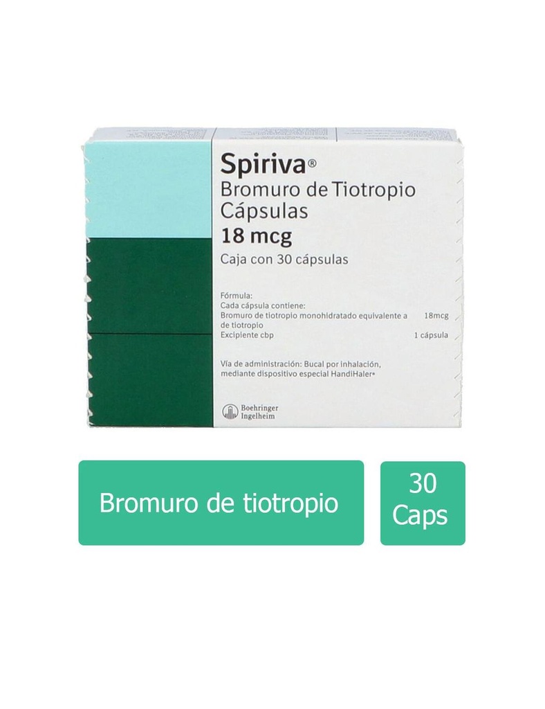 Spiriva 18 Mcg 30 Cápsulas 