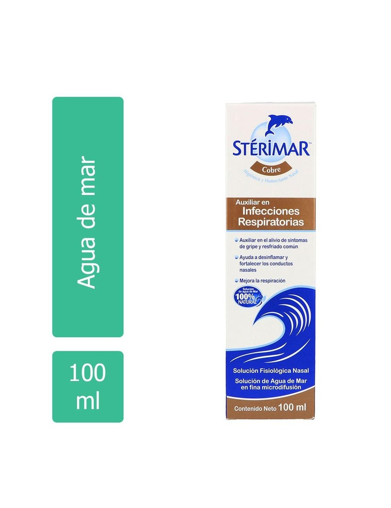 Stérimar Agua de Mar Cobre Nasal Spray 100 Ml 