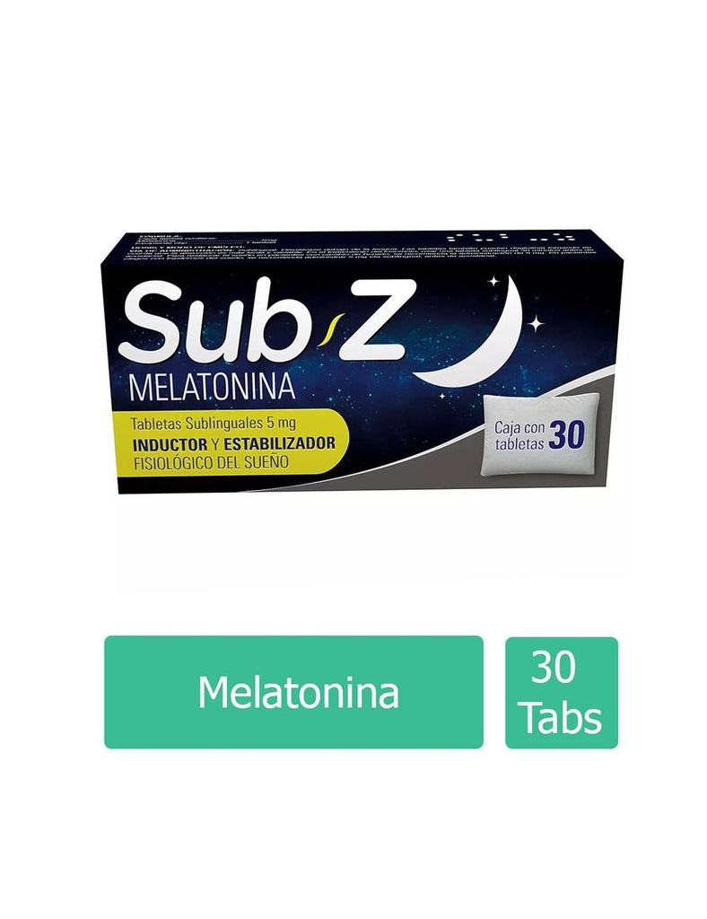 Sub-Z 5 Mg 30 Tabletas Melatonina
