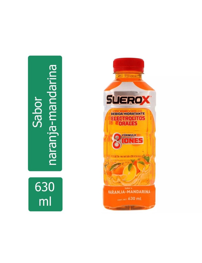 [650240032301] Suerox 8 Iones Naranja Mandarina 630 Ml 
