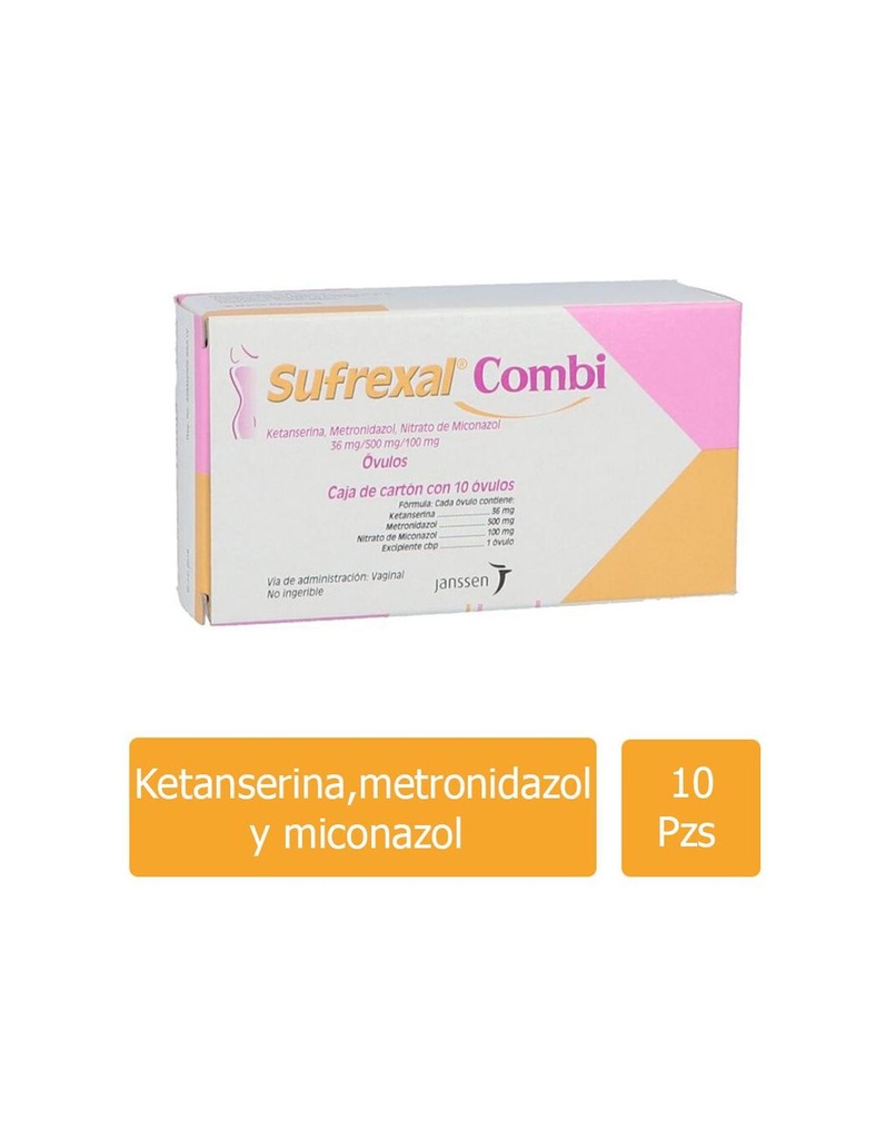 Sufrexal Combi 36/500/100 Mg 10 Óvulos 