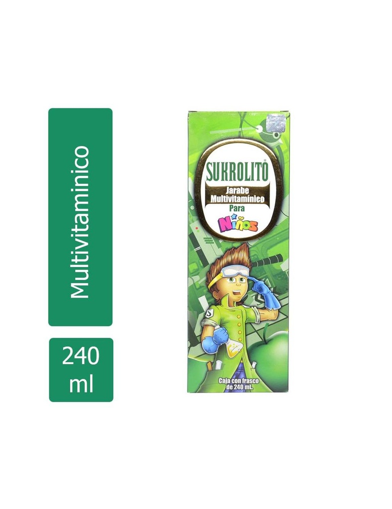 [714706300400] Sukrolito Jarabe Multivitamínico Con Vaso 240 Ml 