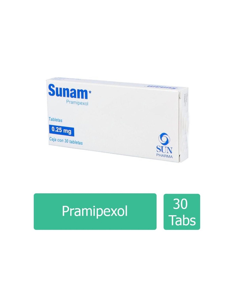 Sunam 0.25 Mg 30 Tabletas 