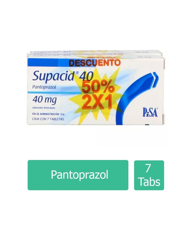Supacid 40 Mg Dúo 7 Grageas 