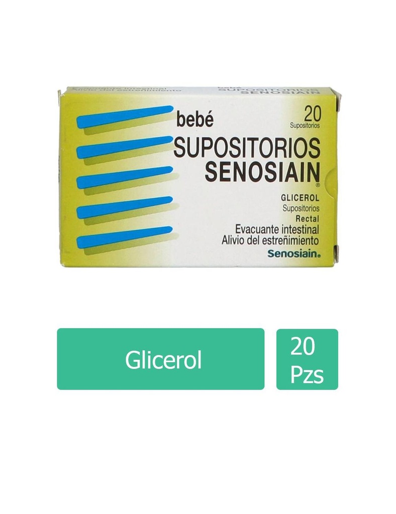 Supositorios Senosiain Bebé 1.380 G 20 Piezas 