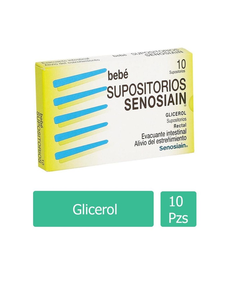 Supositorios Senosiain Bebé 1.380 G 10 Piezas 