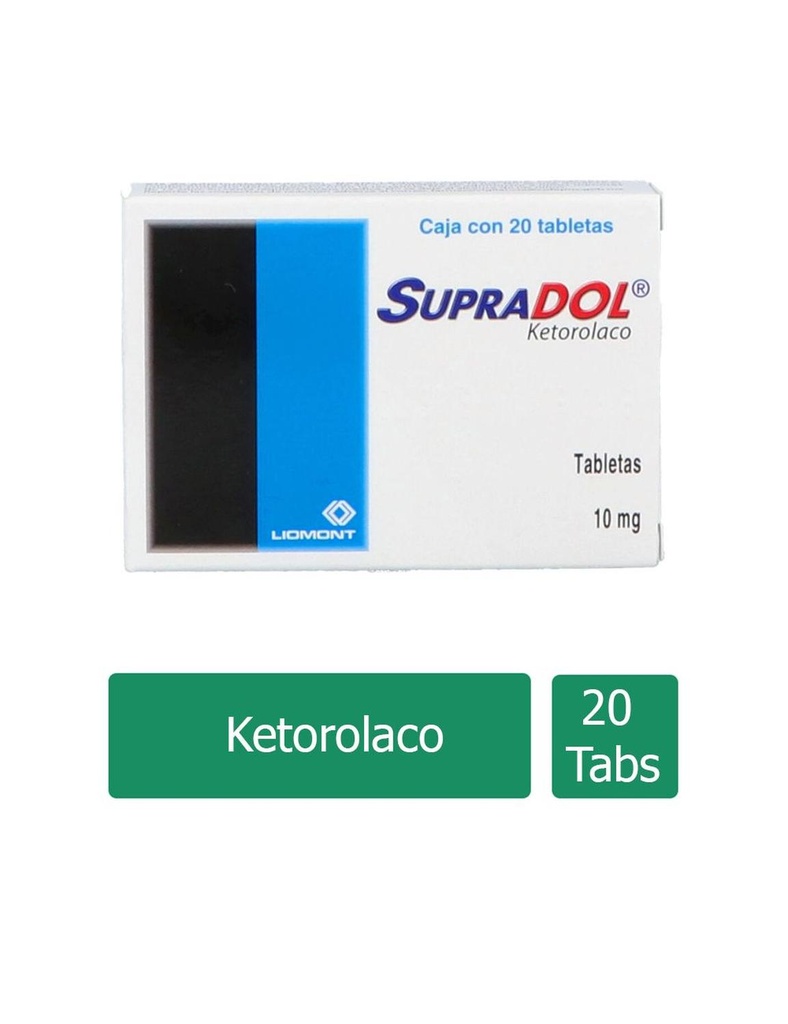 Supradol 10 Mg 20 Tabletas 