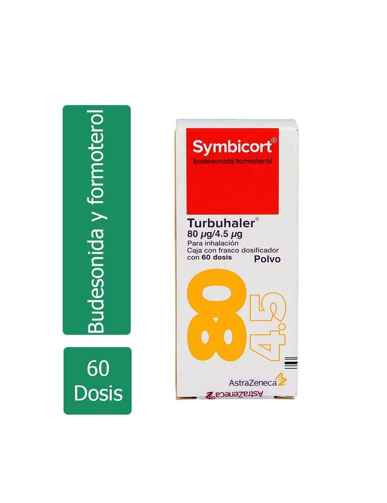Symbicort Turbuhaler 80 Mcg/4.5 Mcg Dosificador Con 60 Dosis