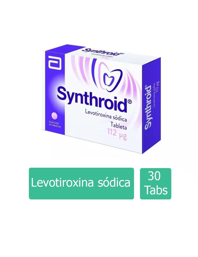 Synthroid 112 Mg 30 Tabletas 