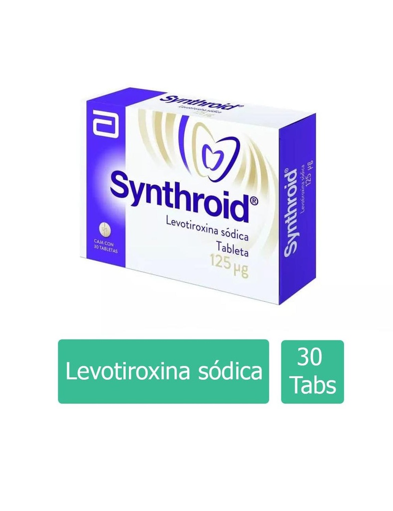 Synthroid 125 Mcg 30 Tabletas 