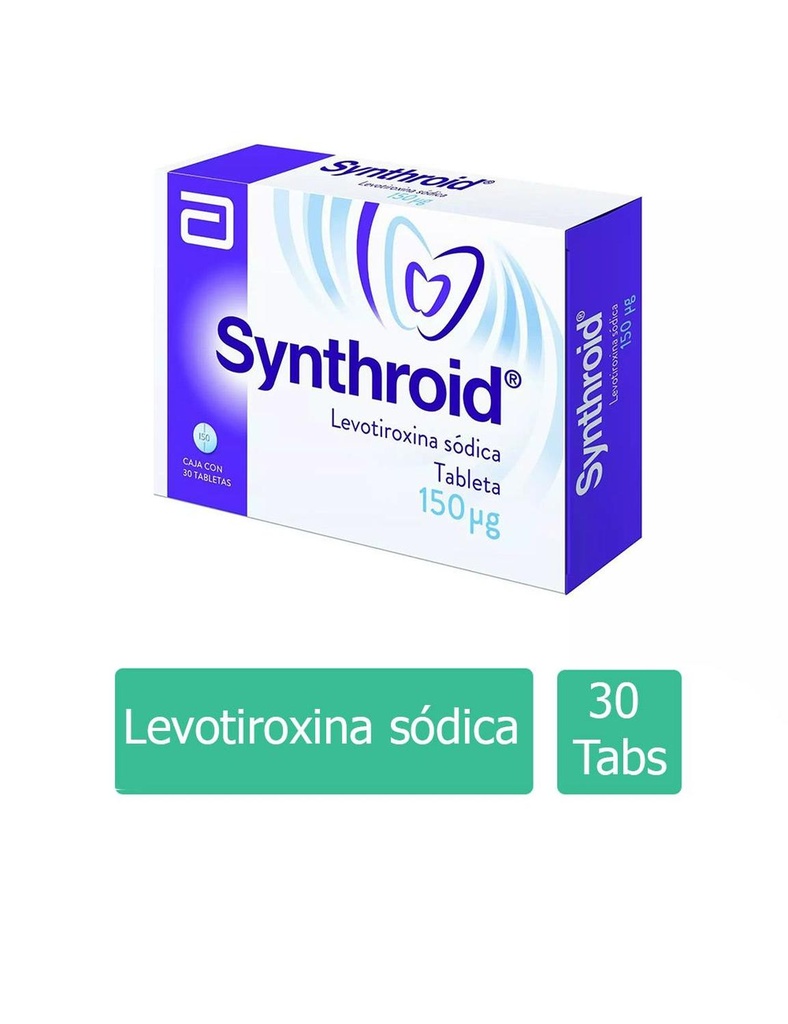 Synthroid 150 Mg 30 Tabletas 