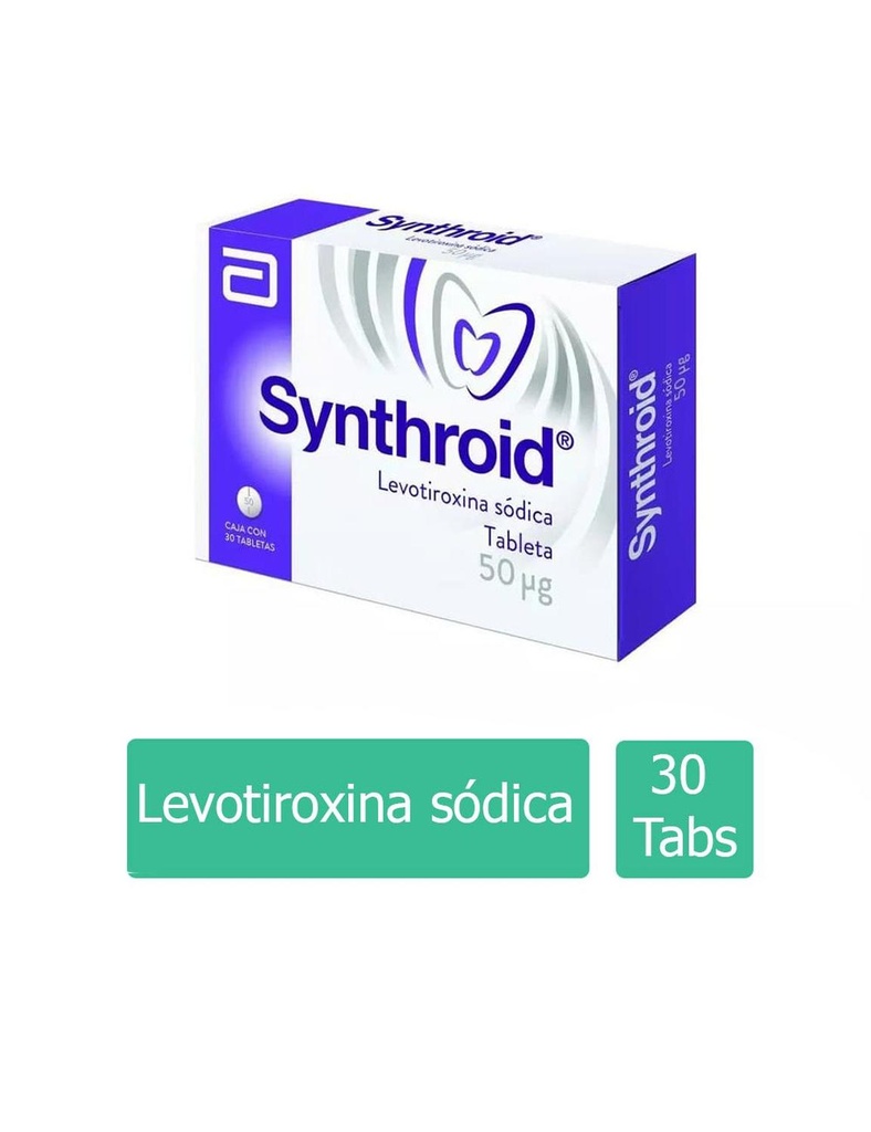 [7501033958953] Synthroid 50 Mcg Caja Con 30 Tabletas