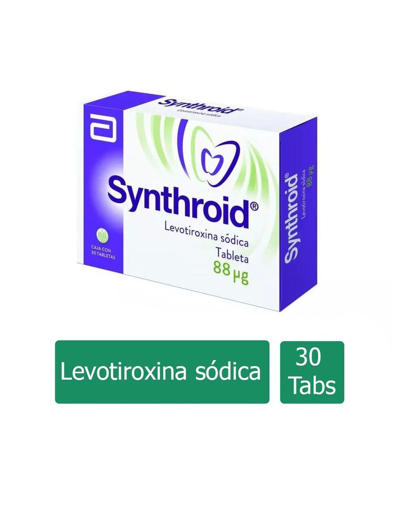 Synthroid 88 Mg 30 Tabletas 