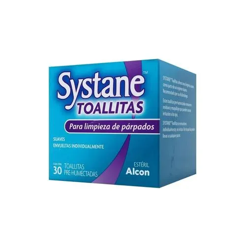 Systane Toallitas Húmedas Para Párpados 30 Piezas 