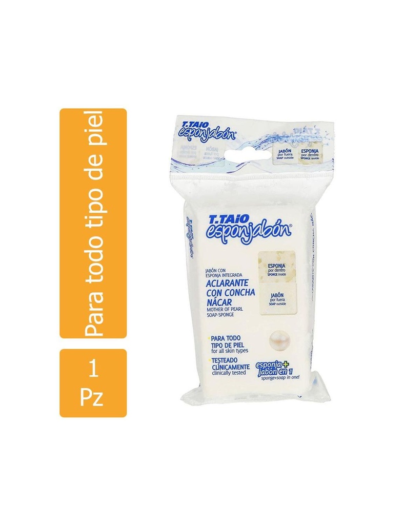 Jabón Esponja Aclarante Con Nácar 120 G 