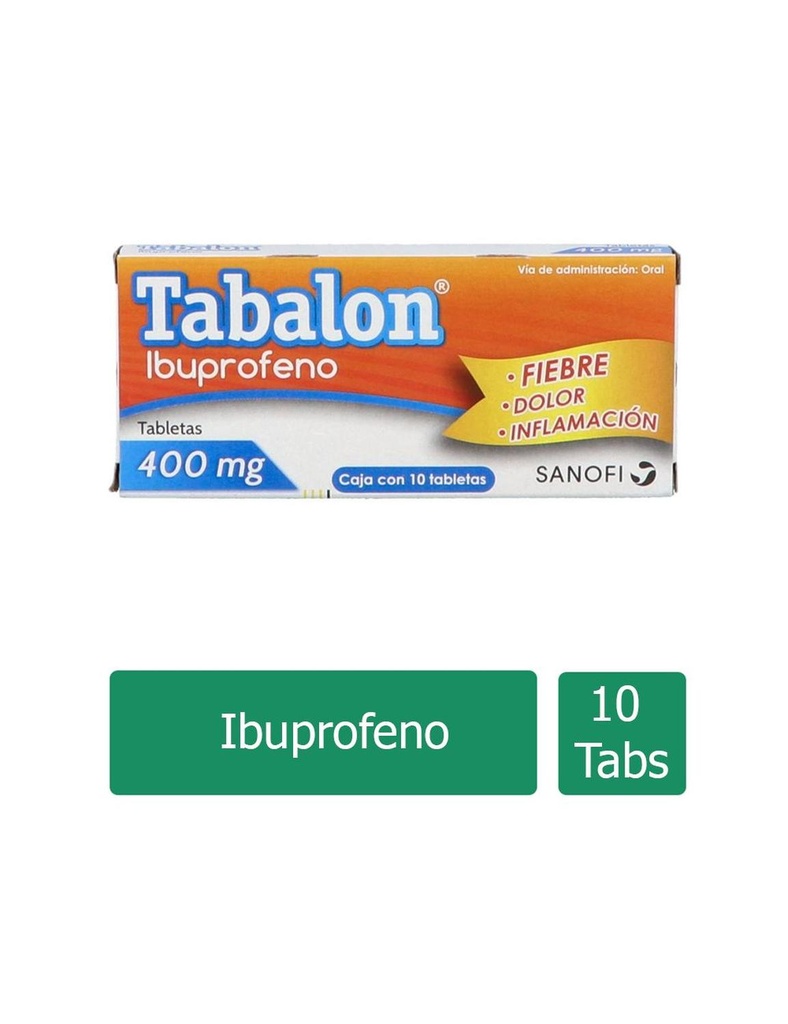 Tabalon 400 Mg 10 Tabletas 