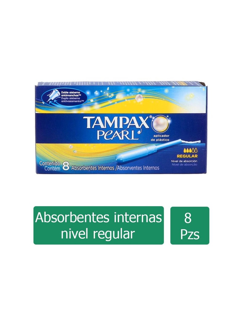 Tampones Tampax Pearl Regular 8 Piezas 