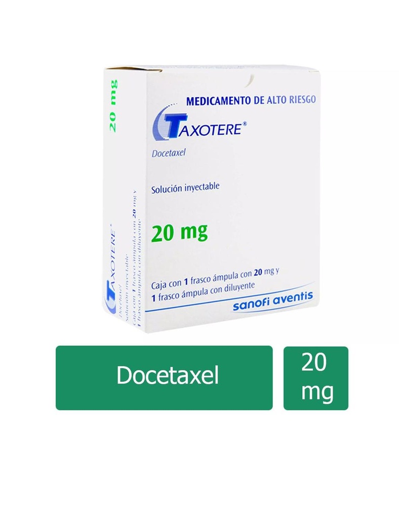 Taxotere 20 Mg Frasco Ámpula 1.5 Ml 
