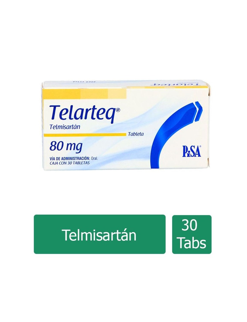 Telarteq 80 Mg 30 Tabletas 
