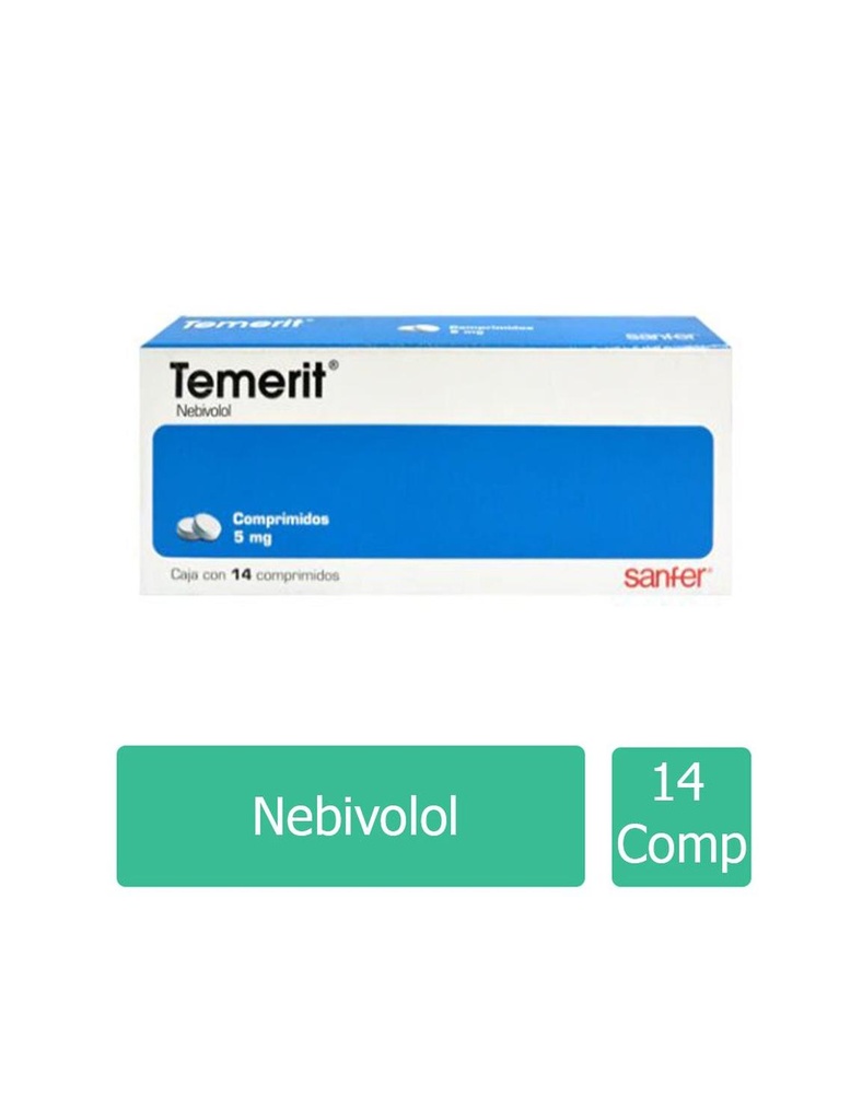 Temerit 5 Mg 14 Comprimidos 