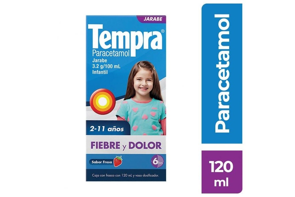 Tempra Infantil 3.2 G Fiebre Y Dolor Jarabe 120 Ml 