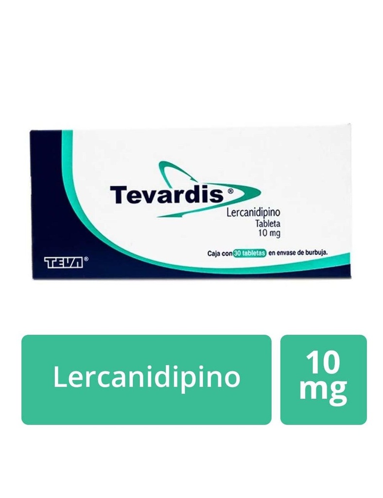 Tevardis 10 Mg 30 Tabletas 