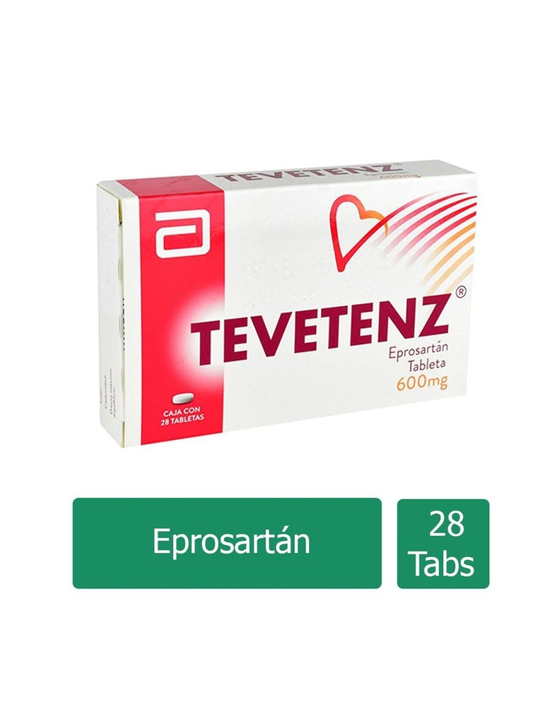 Tevetenz 600 Mg 28 Tabletas 