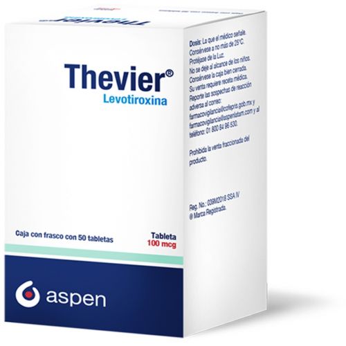Thevier 100 Mcg Frasco 50 Tabletas 