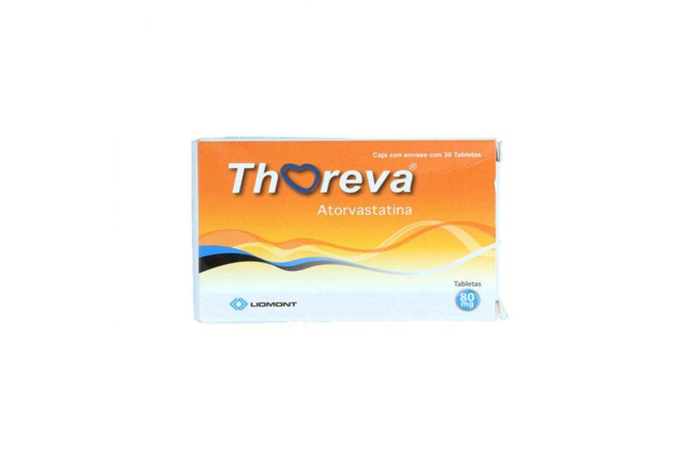 Thoreva 80 Mg 30 Tabletas 