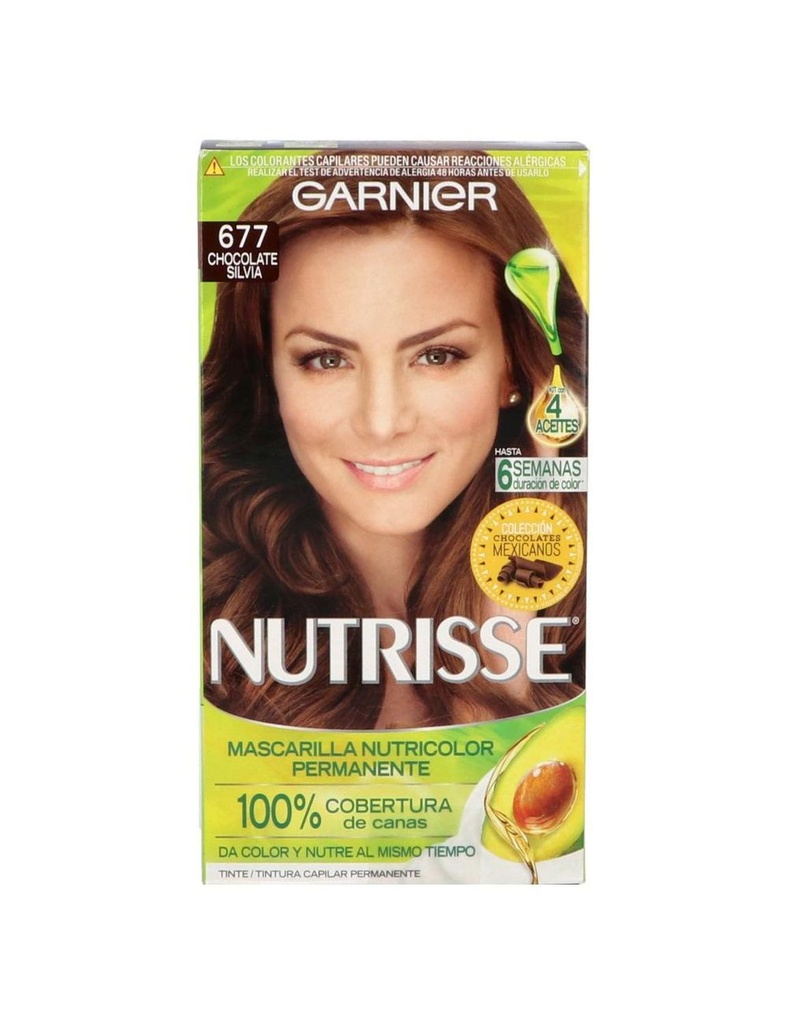 Tinte Garnier Nutrisse 677 Chocolate Silvia 