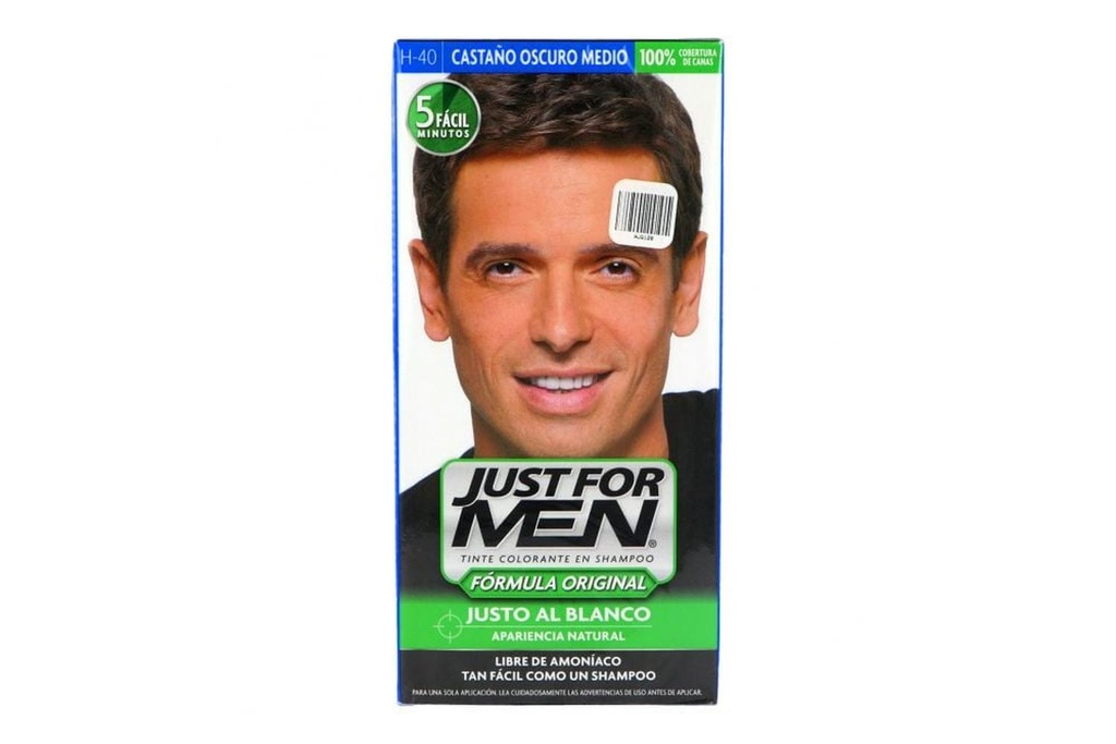 Tinte Just For Men Shampoo Castaño Oscuro 60 Ml 