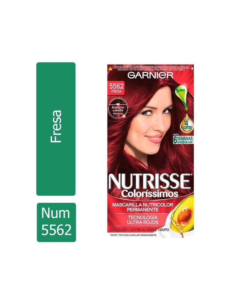 Tinte Garnier Nutrisse Coloríssimos 5562 Fresa 