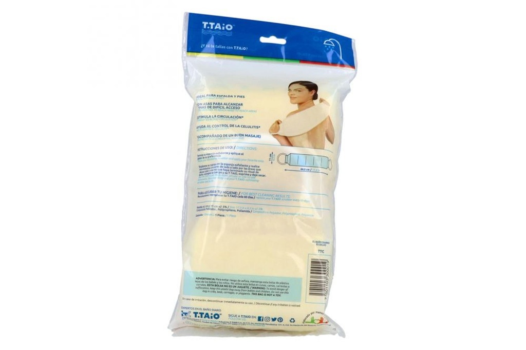 Toalla T.Taio Rigida Para Baño Espalda 