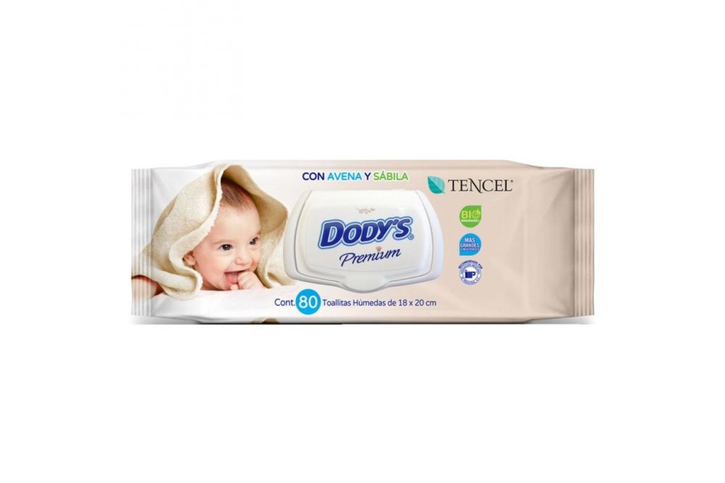 Toallas Húmedas Dody's Premium 80 Piezas 