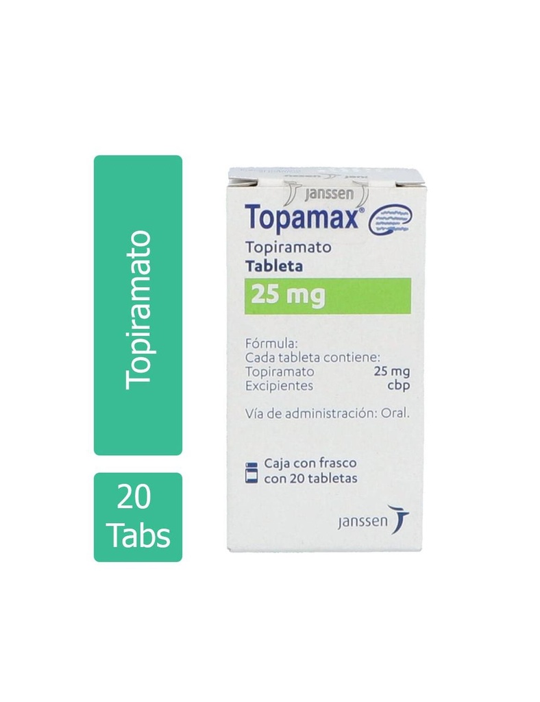 Topamax 25 Mg 20 Tabletas 