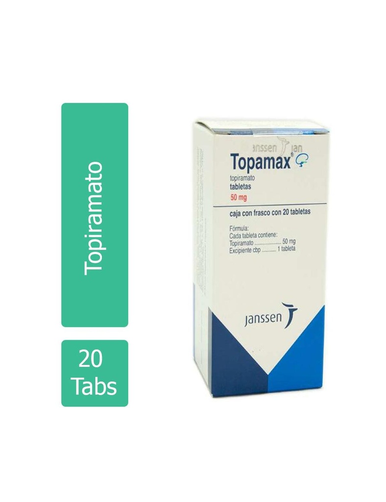 Topamax 50 Mg 20 Tabletas 