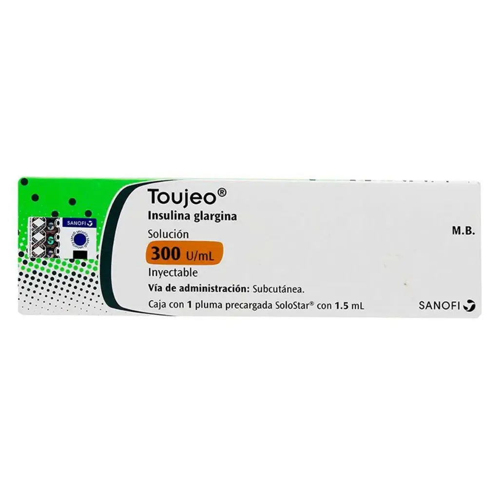 Toujeo 300U/1.5 Ml Solución Inyectable Pluma Precargada 