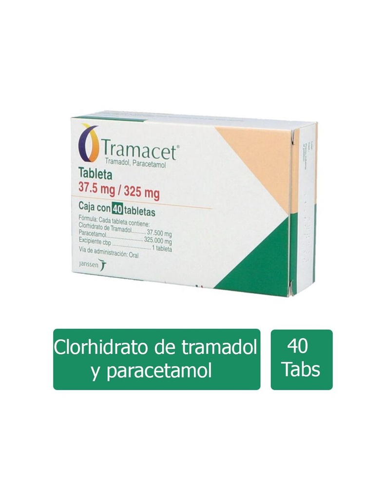 Tramacet 37.5/325 Mg 40 Tabletas 