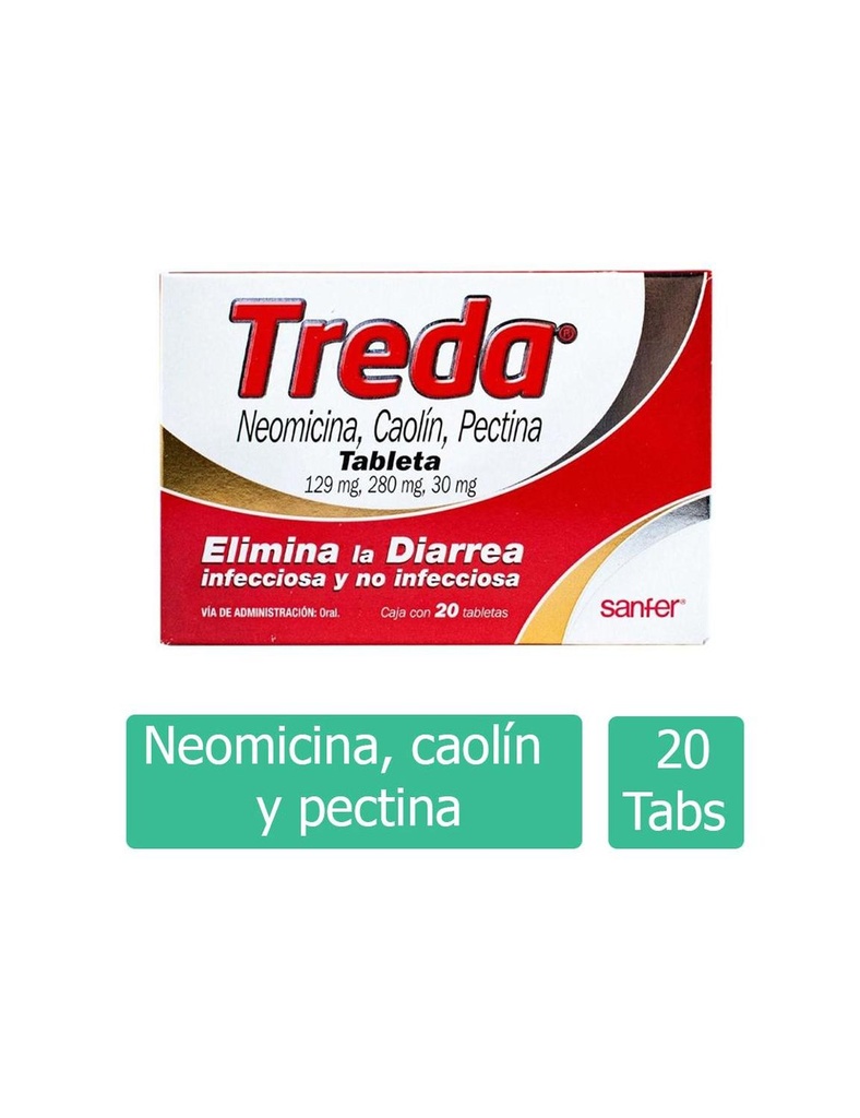 Treda 129/280/30 Mg 20 Tabletas 