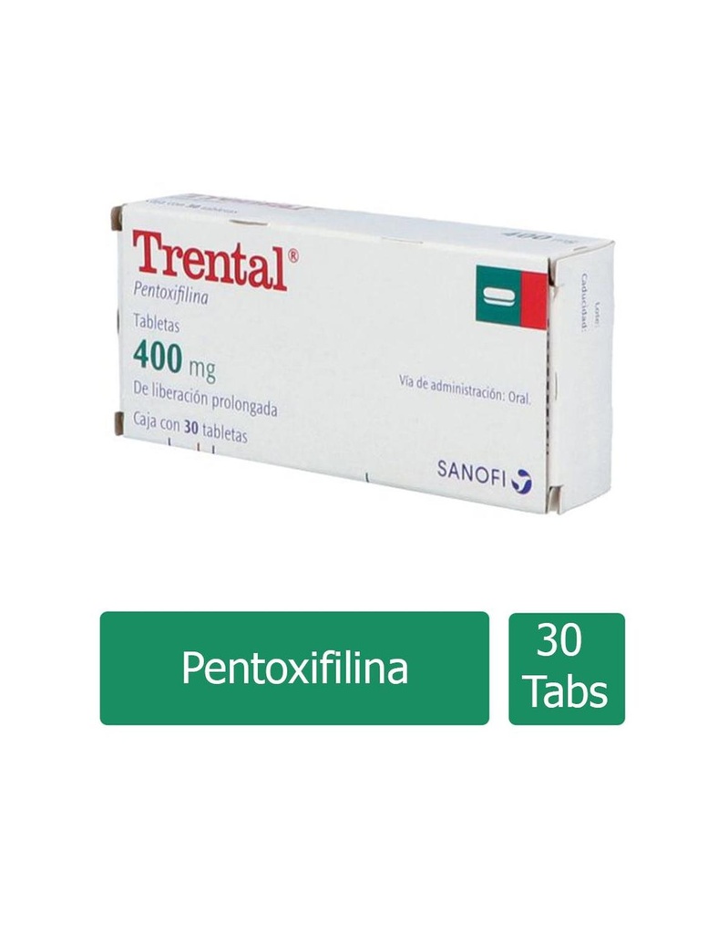 Trental 400 Mg 30 Grageas 