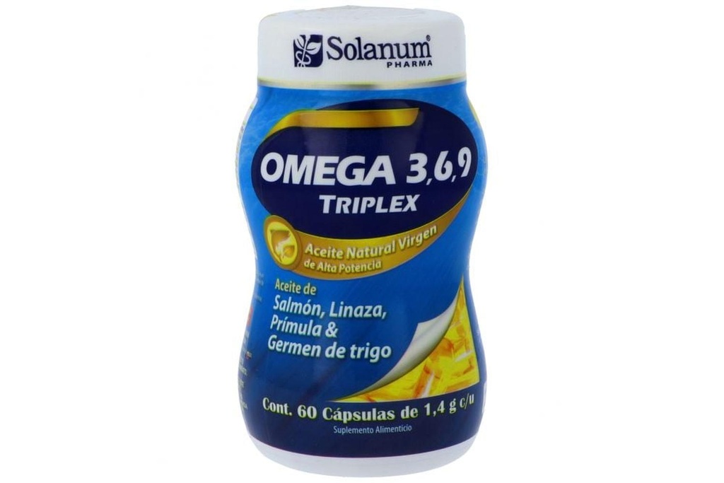 Omega 3-6-9 Triplex Aceite Natural 60 Cápsulas 
