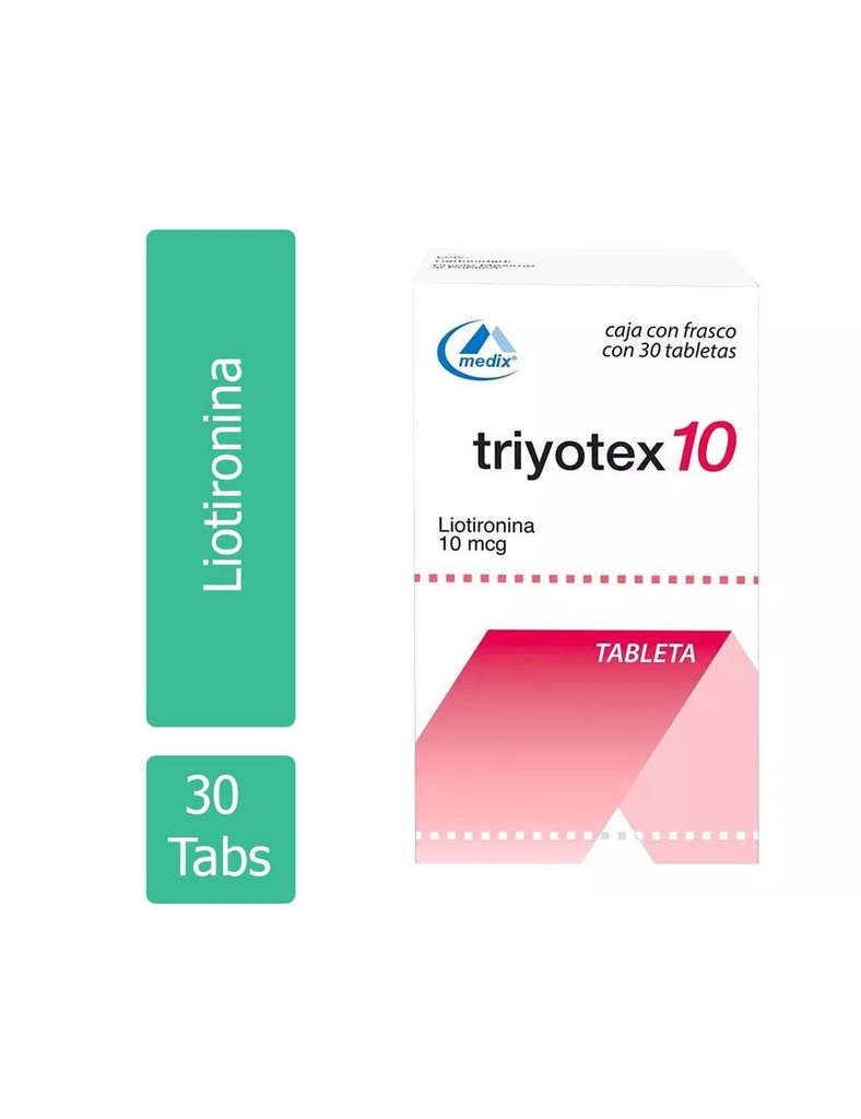 Triyotex 10 10 Mcg 30 Tabletas 